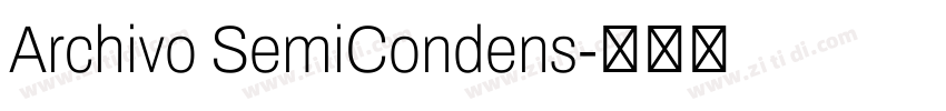 Archivo SemiCondens字体转换